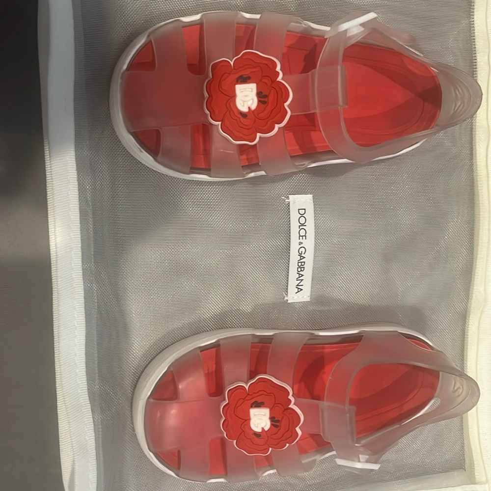Dolce &Gabbana caged-toe jelly shoes